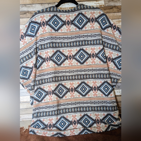 Twenty Second Aztec Short Sleeve Drop Shoulder Cardigan - Picture 11 of 16